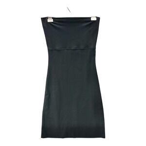 SPANX Black Strapless Slimming Slip Dress Size Medium Shapewear Sara Blakely